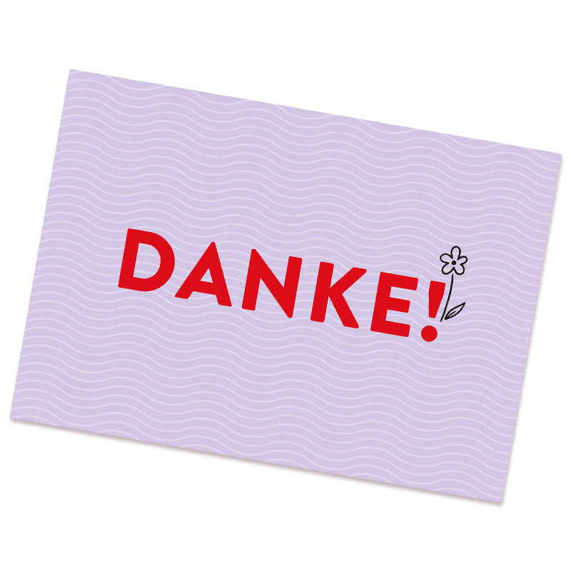 Postkarte - Danke